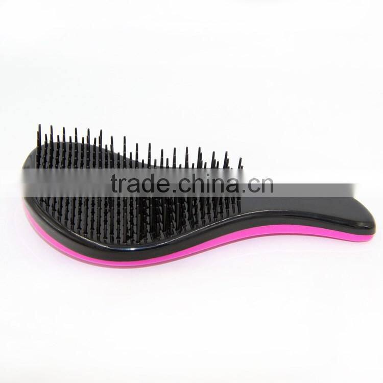 Custom Mixed Plastic Professional Free Comb Detangling Hair Brush