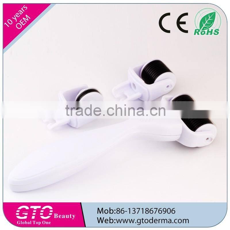 GTO Skin Care Medical Grade 3 in 1 Derma Roller 0.5mm with Factory Low Price