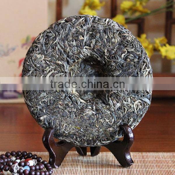 Dropship Tea,2014 Spring from LaoMan'E Village Old Arber Raw Puer Tea,Sheng Puer Tea,Herbal Super Slimming Tea