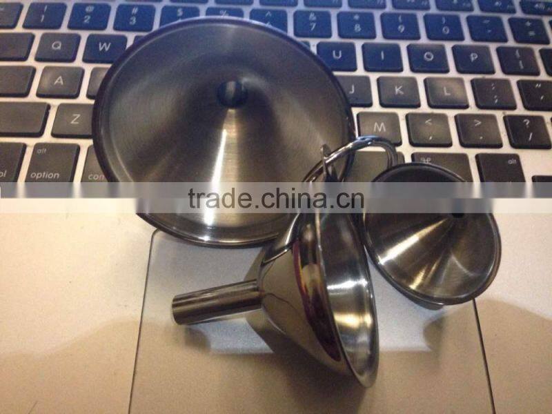 funnel set stainless steel