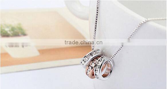 2015 Triple Hoop Pendant Made With Crystal ELEMENTS for Necklace