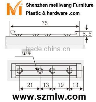 surface mounting rebound magnetic catch