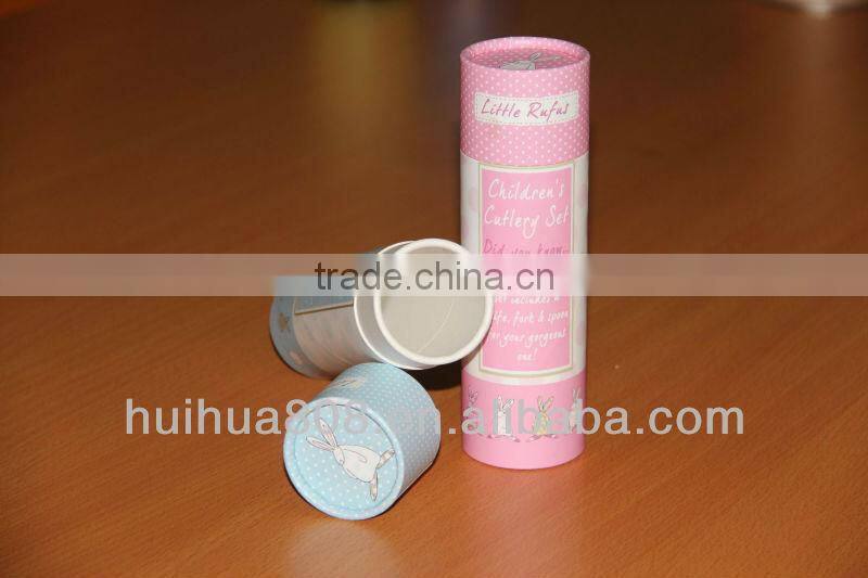 luxury customized printed round paper carton cosmetic packaging tube