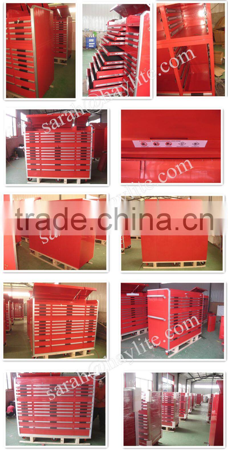 Heavy Duty Chinese supplier drawers steel tool chest with casters