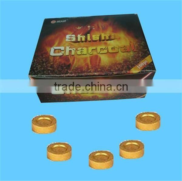 2015 hotsale golden color 33mm shisha charcoal