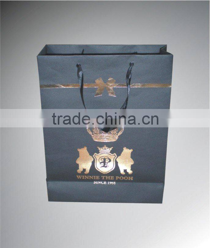 eco-friendly foldable brand paper shopping bag with customized size