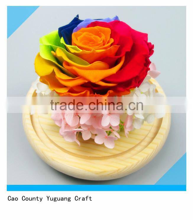 natural pine wood flower plate