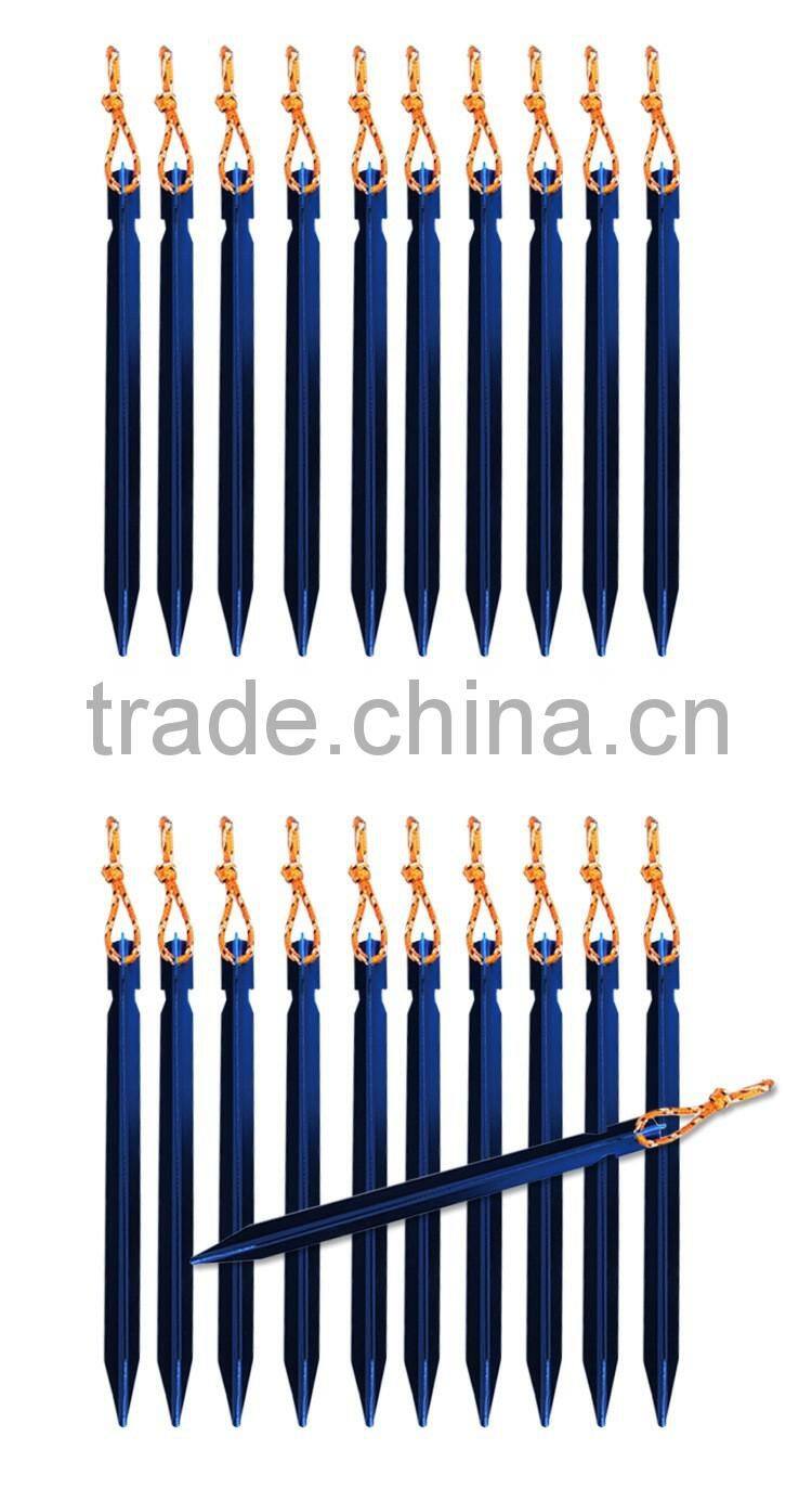 Tent Camping Outdoor Pegs Metal Nail,Aluminium Alloy Camping Nail