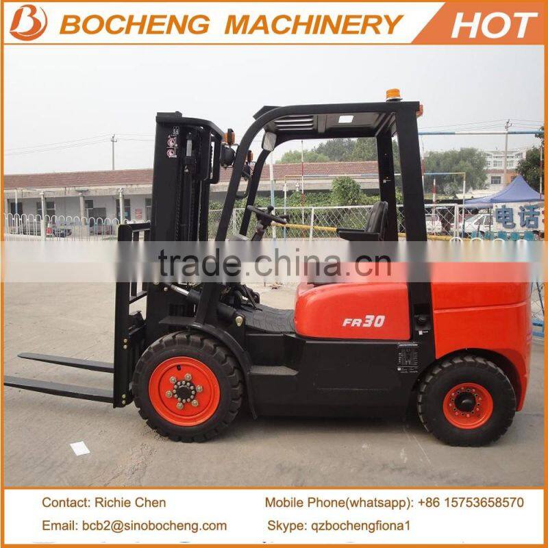 3Ton Diesel Forklift Truck with Lifting Height 3000mm Made in China