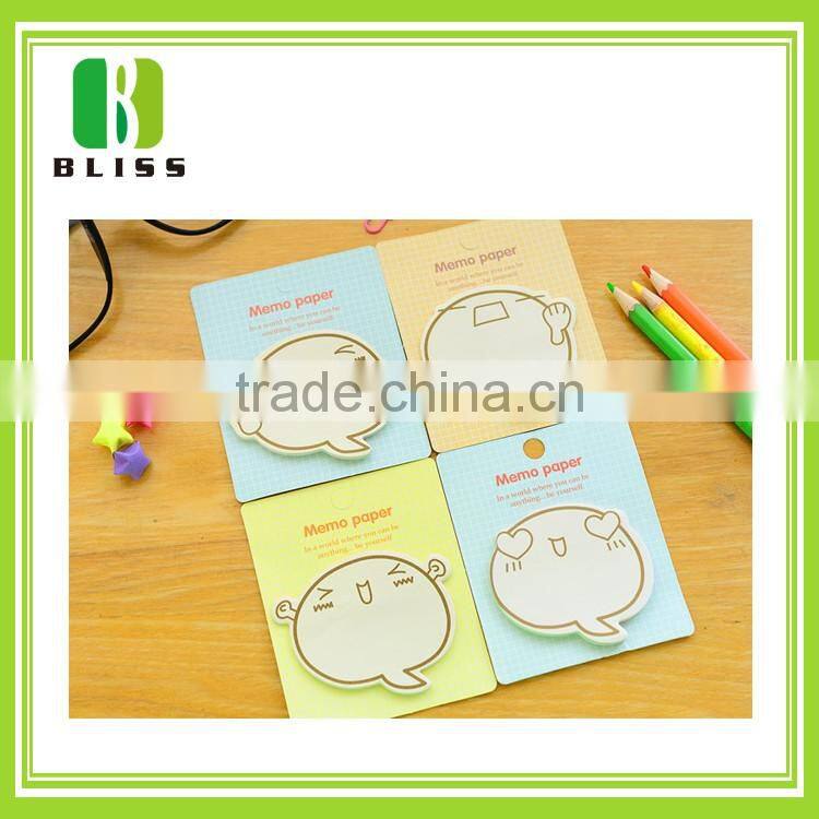 Fashion cute custom design shape sticky note glue for school supply