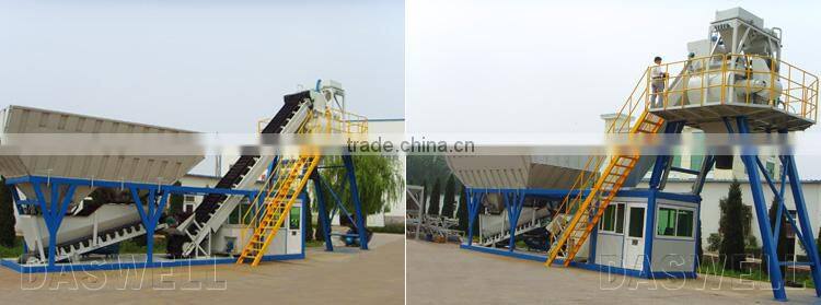 High Efficient Precast Mixed Mobile Concrete Batching Plant with Silo