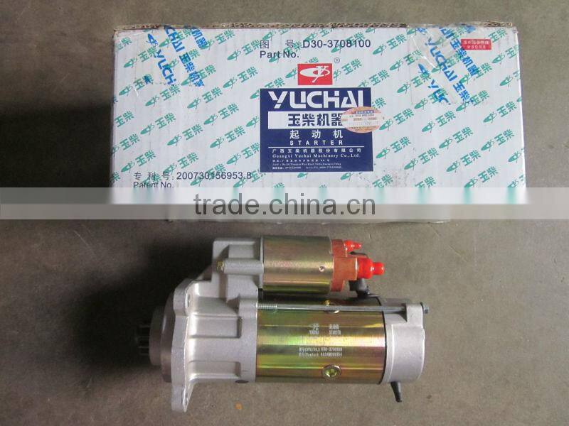 starter for YUCHAI engine, engine motor D30-3708100,engine parts