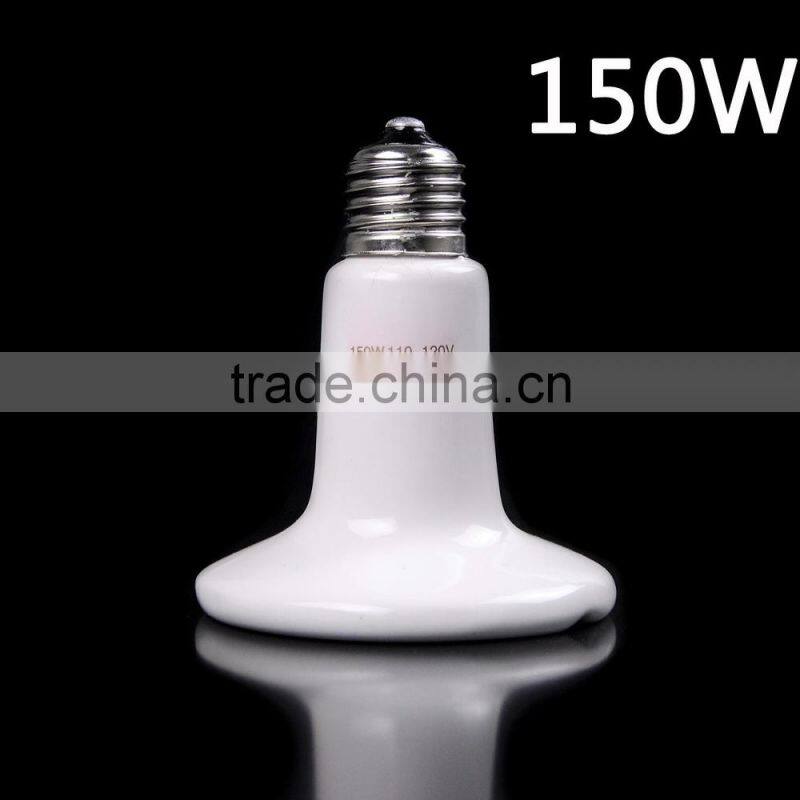 25-250W Infrared Ceramic Heat Emitter Lamp Light Bulb for Reptile Pet Brooder 110-120V