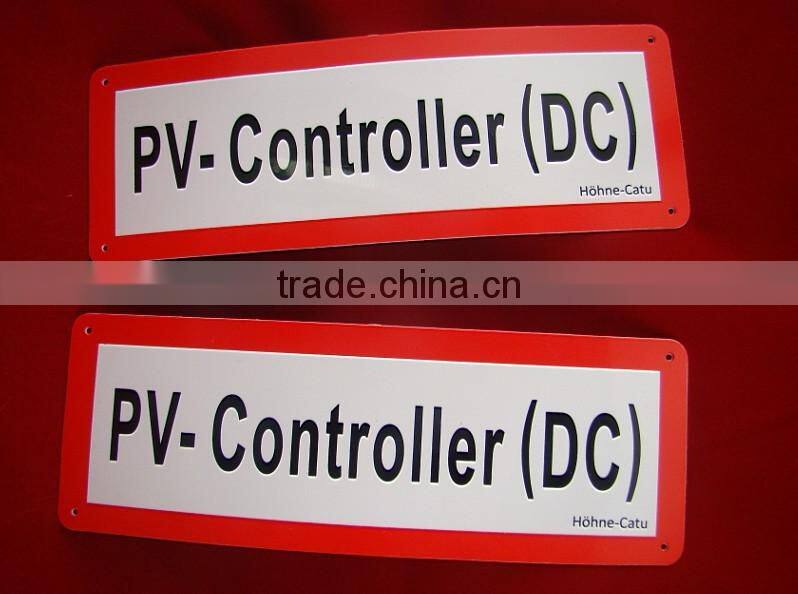 reflective pvc warning sign