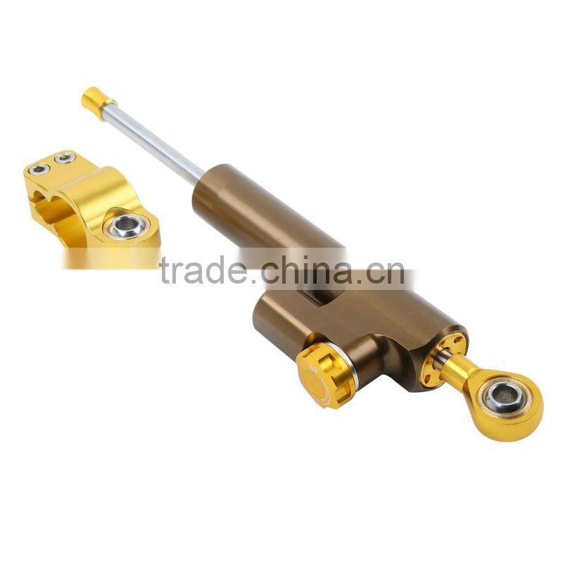 for Universial Motorcycle Adjustable Steering Damper Stabilizer Top Quality Brown