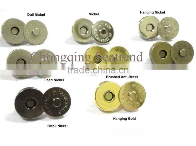 Neodymium N35 Strong hidden magnetic button fasteners for clothing