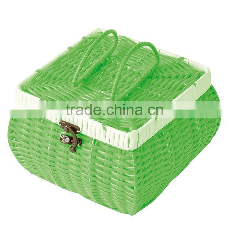S.D washing plastic rattan cheap woven gift baskets and boxes