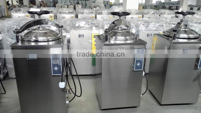 Sliding door automatic vertical autoclave sterilizer with digital display
