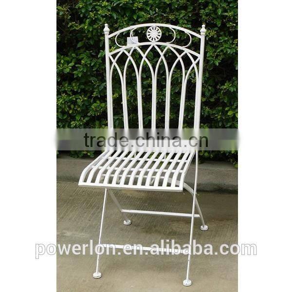 Powerlon Vintage wrought iron folding patio chair