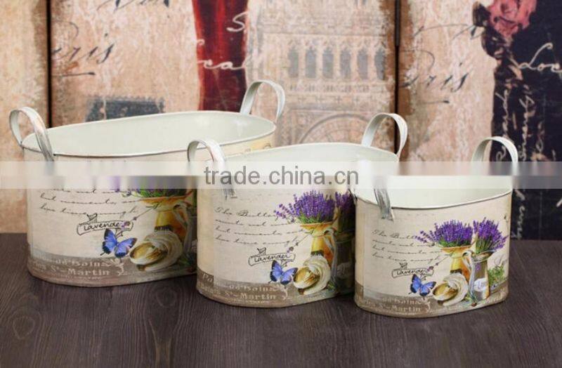 made in china wholesale galvanized mini metal pitcher flower vase
