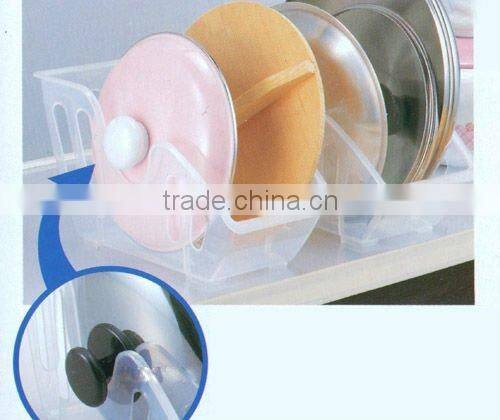 Plastic kitchen pot lid rack, pot cover holder