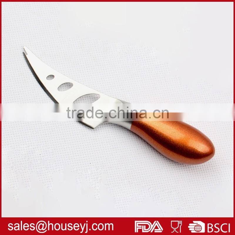 Set of 4pcs cheese knife handle with metallic paint kitchen ware