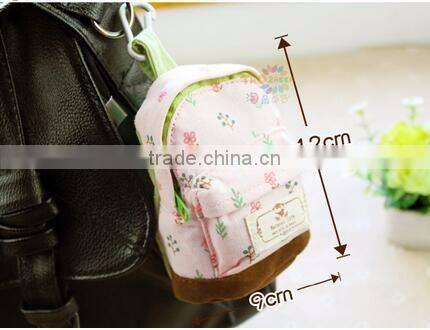 cy276 Fashion Cute Mini Schoolbag Design Coin Purse Children Pencil Case Women Cosmetic Bag Key storage Bag