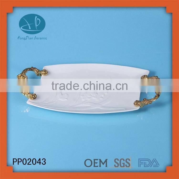 Ceramic hollow plate fruit plate bulk dinner plates