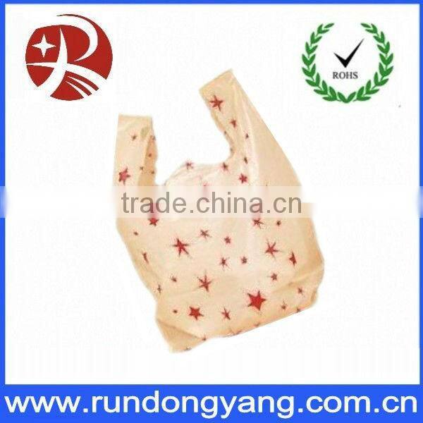 HDPE Printed T shirt Plastic Shopping bags