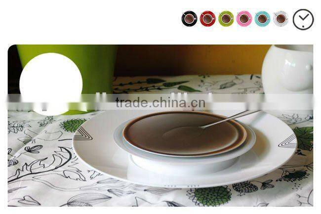 Creative fashion design coffee wall clock