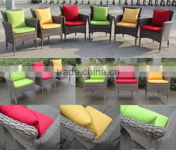 garden furniture half round wicker dining chairs