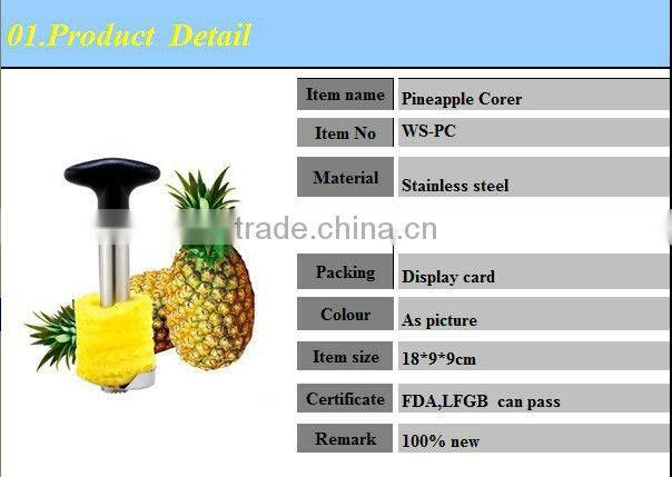 WS-PC01 New Easy Fruit Pineapple Corer Slicer Peeler Pineapple Cutter