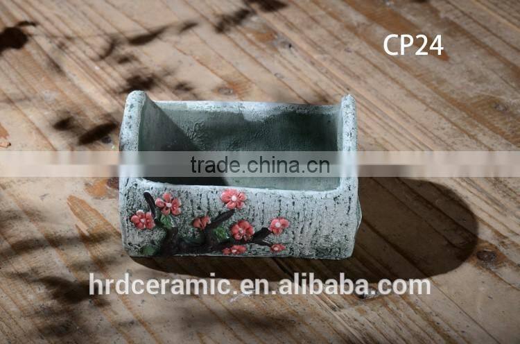 high quality colorful Cement garden flower pot