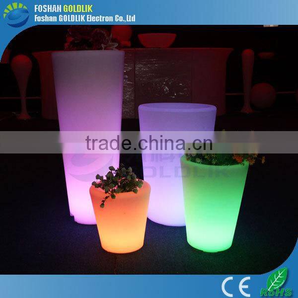 Rechargeable Illuminated LED Flower Pots/Colorful Flashing Planter