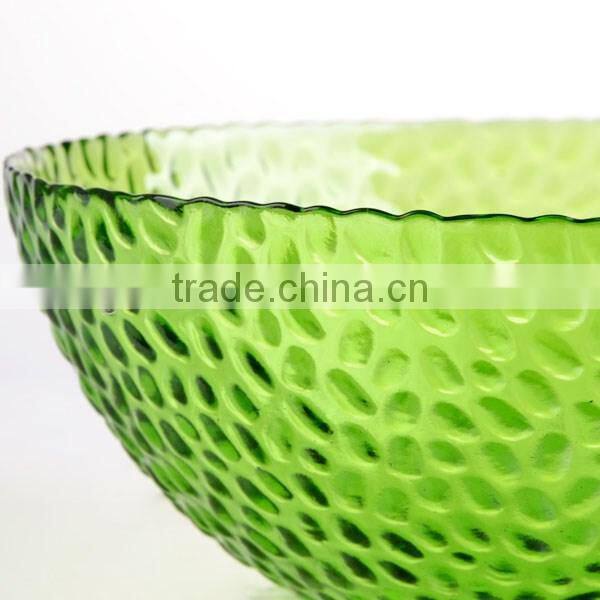 antique large crystal fruit salad bowl