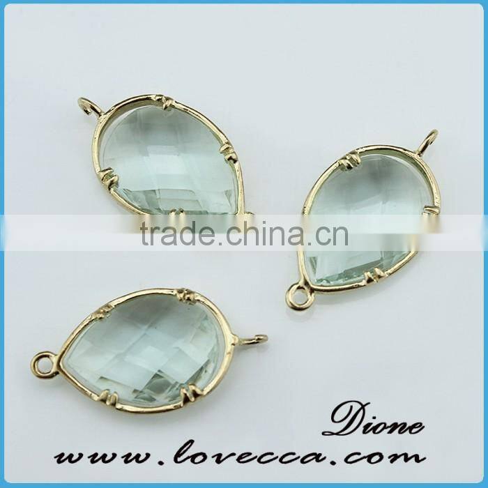 wholesale fashion various colors glass faceted birthstone pendant
