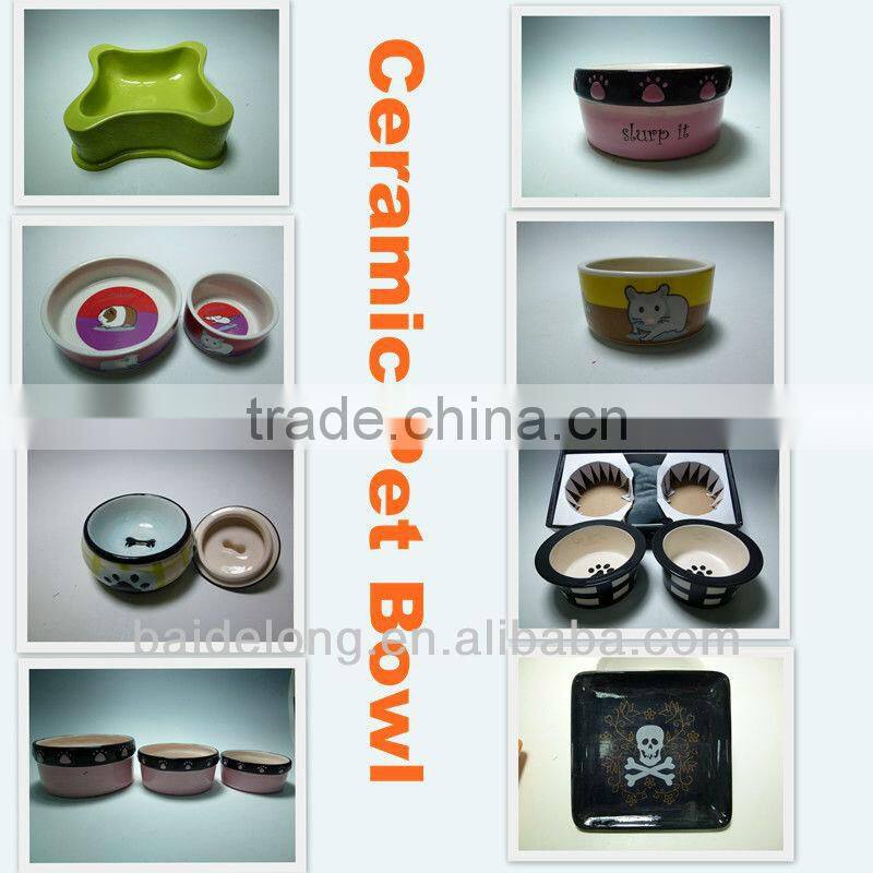 2013 Sensible Ceramic Pet Food Bowl, 6" Porcelain Pet Bowl for Dog