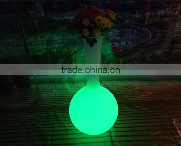 16 colors changing vase led light base with IR remote control