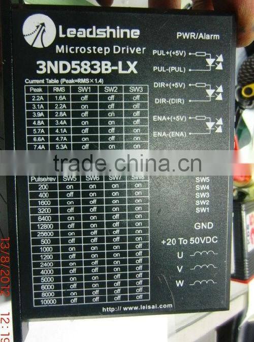 Leadshine Motor 573s15 driver 3nd583 3phase 1.5nm for y axis for 1390,1290,9060 machine