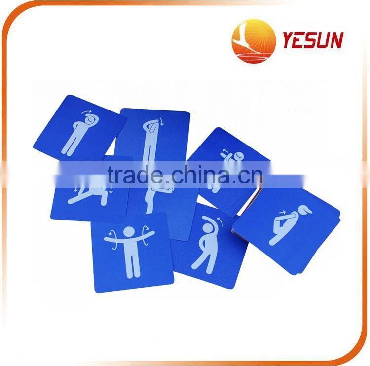 54 pcs customized playing cards Plastic set, plastic poker card