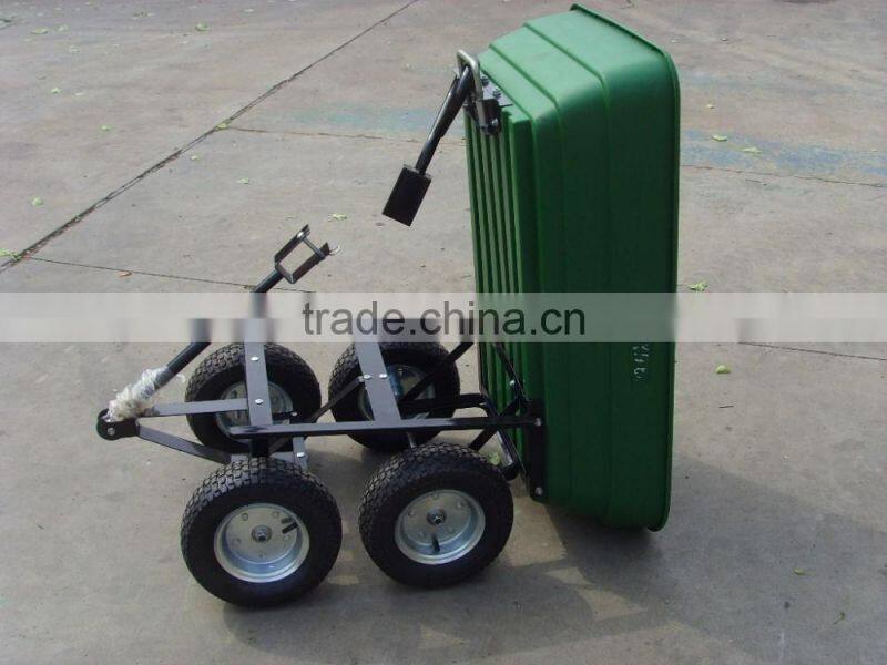 TC2135 Four Wheel Poly Garden Dump Cart