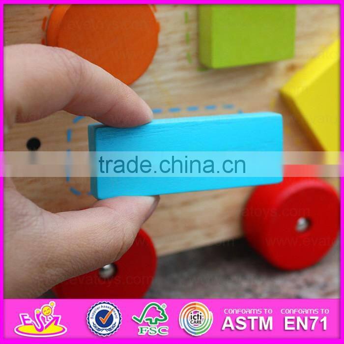 2016 best sale children wooden magnetic blocks,top fashion wooden magnetic blocks W05B133