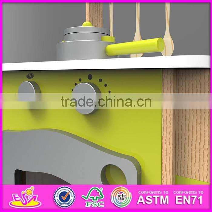 2016 new design home play wooden play kitchens for toddlers W10C249