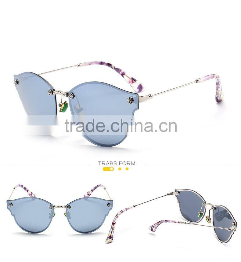 New Luxury Harajuku Round sunglasses Color Film Eyes And Tide Restoring Ancient Ways Dazzle Colour Round Frame Sunglasses
