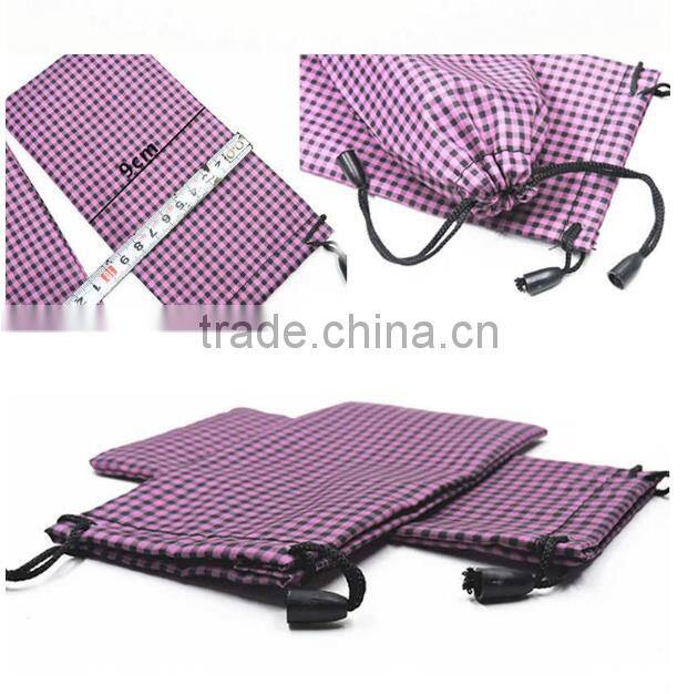 cheap Soft Cloth Microfiber jewely Bag Case For Sunglasses Glasses Random Delivery