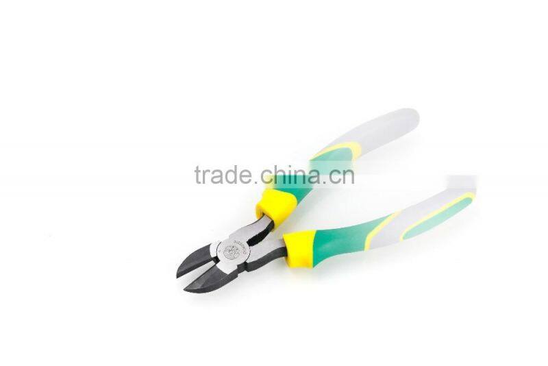 Three colors side cutter for copper wire for with drop forged treatment