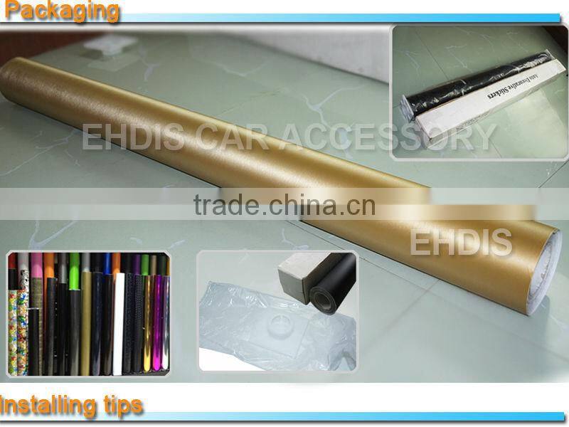 car painting sticker brushed silver color car vinyl film