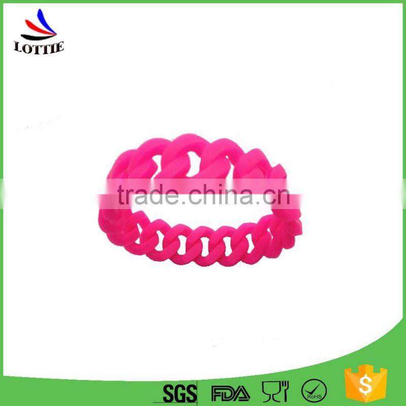 Alibaba supply Beautiful polychrome silicone gift bracelet