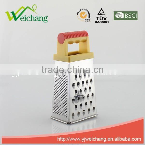 WCGT321 New products 4 sides electrolytic corrosion vegetable kitchen graters stainless steel grater