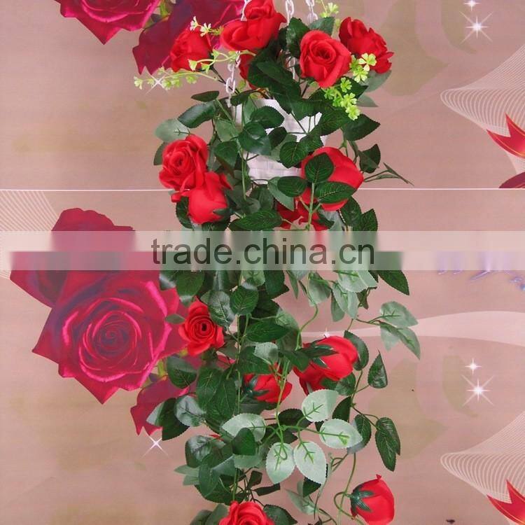 artificial rose flower vine for dec